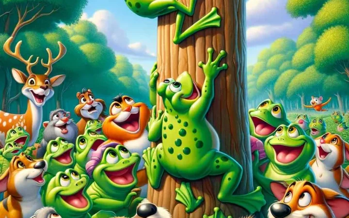 the group of frogs